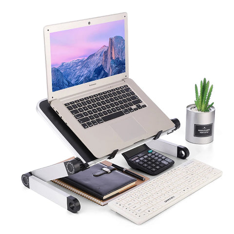 Image of Adjustable Ergonomic Portable Aluminum Laptop Desk