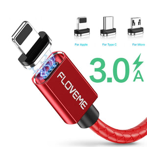 FLOVEME 3A Magnetic Micro USB Cable For iPhone