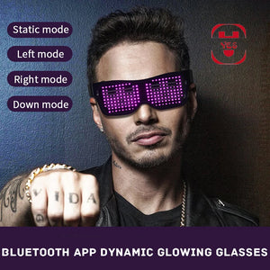Smart Bluetooth LED Fashion Flashing Sunglasses