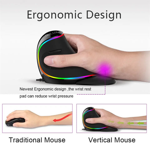 Image of Ergonomic Vertical Gaming Mouse