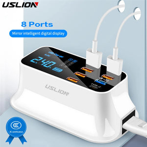 8 Ports Quick USB Charger 3.0 Led Display