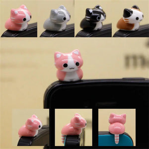 Cute Cats Anti Dust Plugs for Cell Phone